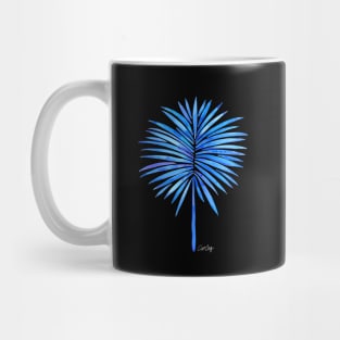 fan palm blue Mug